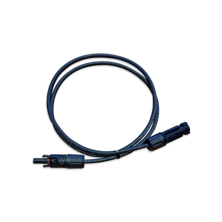 Alargador de cable solar 1x4mm² con 2x conectores tipo MC4 (por metro)