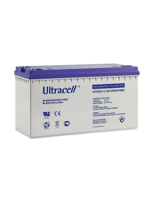Ultracell UCG200-12 GEL-Batterien – 200 Ah, 12 V, Gel