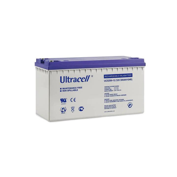 Ultracell UCG200-12 GEL-Batterien – 200 Ah, 12 V, Gel
