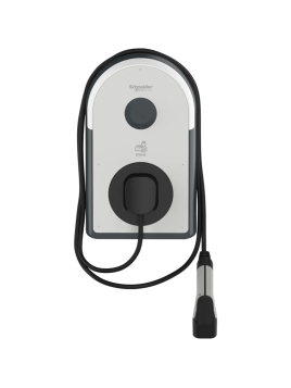 EVlink Pro AC 7,4 kW laadpunt - Type 2 kabel bevestigd — vue 2