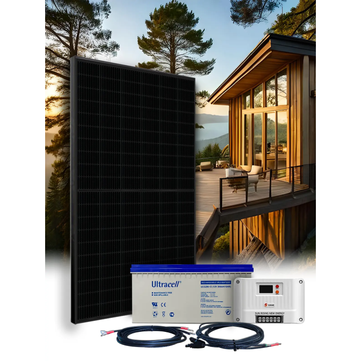 Kit Solar Autónomo 12V – Batería Plomo