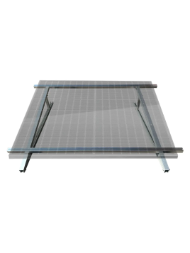 Kit de aluminio para montaje en el suelo - 13° de inclinación - horizontal — vue 2