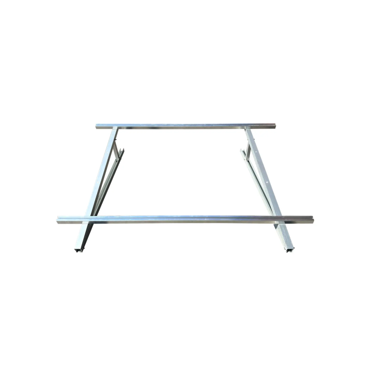 Aluminium-Bodenbefestigungsset - 13° Neigung - Querformat — vue 3
