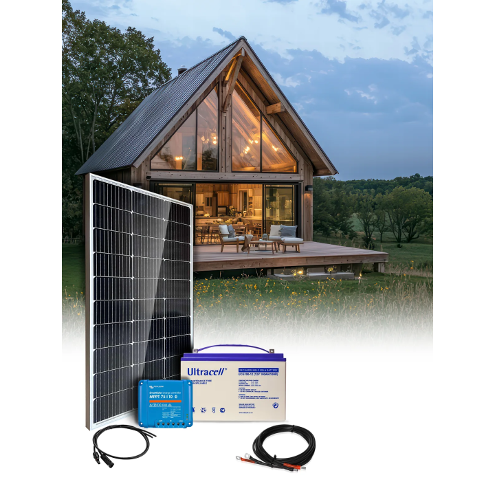 Solar-Kit Autark 100 Wp – 12V – Batterie