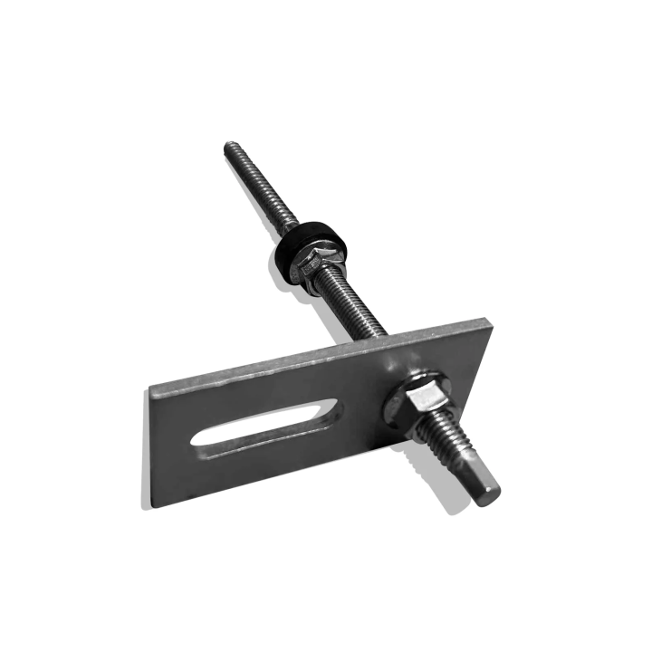 M10x300 fixing bolt for metal roofing & steel decking – with integrated mounting plate