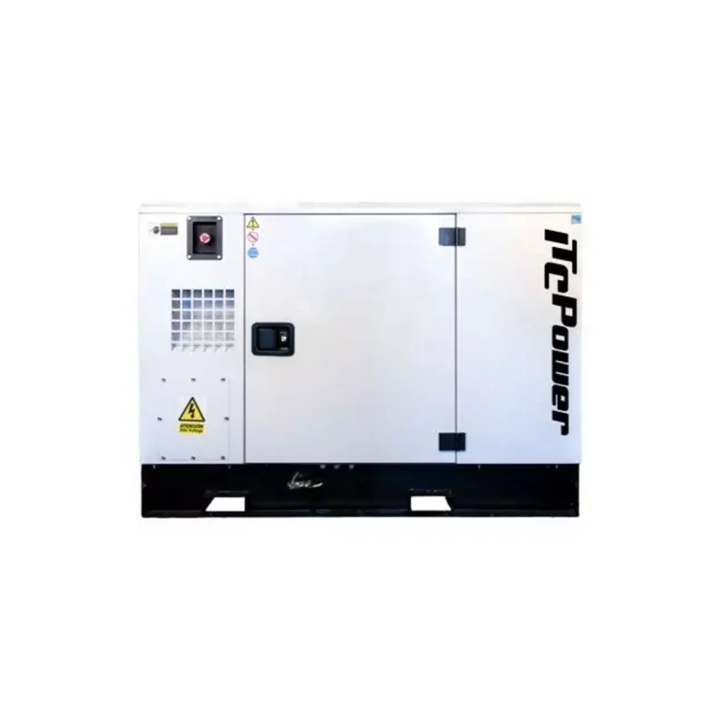 Schallgedämmtes 14-kVA-Dieselaggregat, 1500 U/min, Volllast, 230 V/400 V, ITC Power DG14KSE