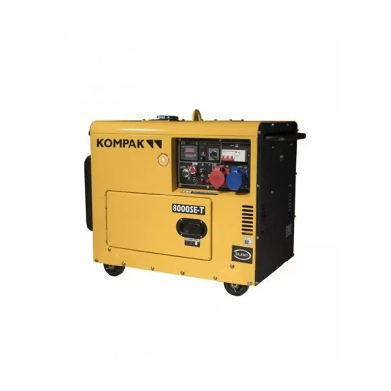 Generador diesel Kompak 6,3kW plena potencia 230V/400V insonorizado NT-8000SE-T