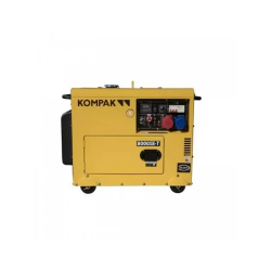 Groupe Électrogène Diesel Kompak 6,3kW Full Power 230V/400V Insonorisé NT-8000SE-T