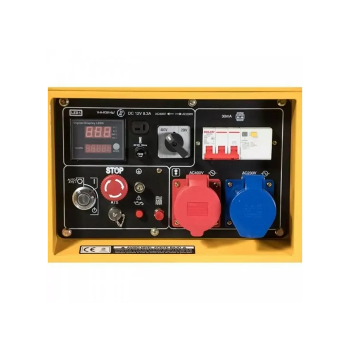 Kompak 6,3kW Full Power Diesel Stromerzeuger 230V/400V Schallgedämmt NT-8000SE-T