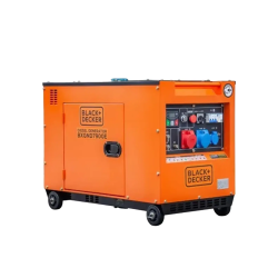 Groupe Électrogène Diesel Black+Decker 7,9kVA Full Power 230V/400V Insonorisé BXGND7900E