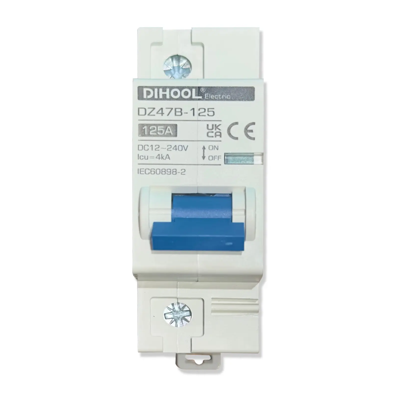 Automatic Circuit Breaker 125A DC 250V Resettable