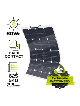 Solar panel 12V MX FLEX Protect 60Wp Back Contact