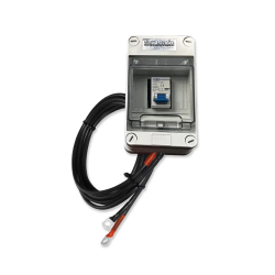 coffret batterie avec fusible automatique delong 125a dc250v + câble