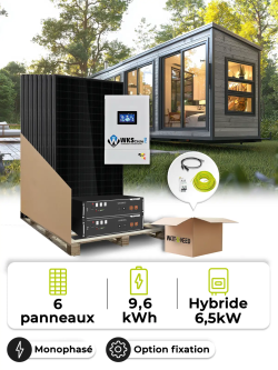 Kit Solaire Tiny House 2,7 kWc – Mono 6,5 kW – Batterie 4,80 kWh