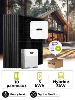Zonnepaneel Kit Zelfverbruik 4,5 kWp – Mono 3 kW – Batterij 5,00 kWh – Huawei