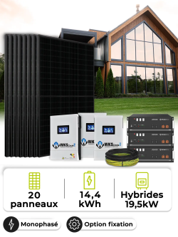 Solar-Kit Inselanlage 13,5 kWp – Mono 15 kW – Batterie 4,80 kWh