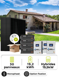 Zonnepaneel Kit Off-Grid 13,5 kWp – Mono 6,5 kW – Batterij 4,80 kWh