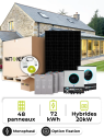 Kit Solar Aislado 18,0 kWp – Mono 20 kW – Batería OPzV 72 kWh