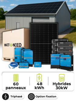 Zonnepaneel Kit Off-Grid 27,0 kWp – Mono 30 kW – Batterij 4,80 kWh – Victron