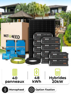 Zonnepaneel Kit Off-Grid 18,0 kWp – Mono 20 kW – Batterij 4,80 kWh – Victron