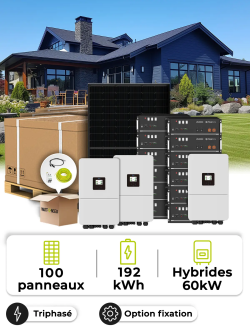 Solar Kit Industrial 36 kWp – Tri 60 kW – Battery 192 kWh