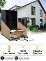 Kit solar para autoconsumo/reinyección 1,8 kWp – Mono 2,1 kVA – sin almacenamiento