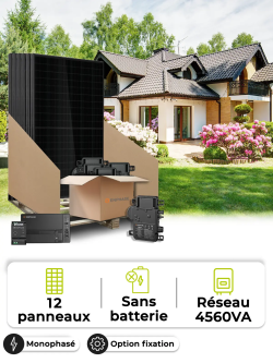 Kit solar para autoconsumo/reinyección 5,4 kWp – Mono 4,56 kVA – sin almacenamiento