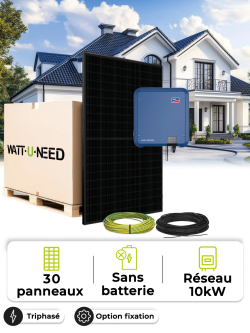 Zonne-energieset voor eigen gebruik / teruglevering 13,5 kWp – Tri 10,0 kVA – zonder opslag