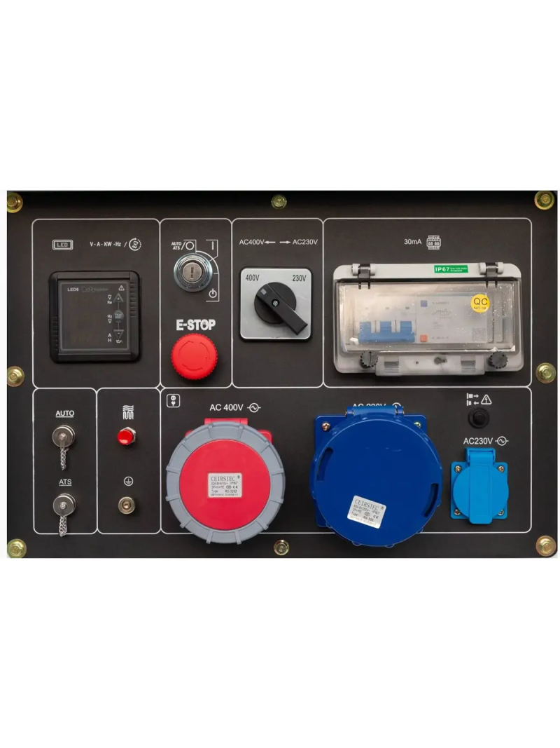 Generador diésel de 16,3 kVA a plena potencia, 230 V/400 V, ITC Power DG16000SE-T