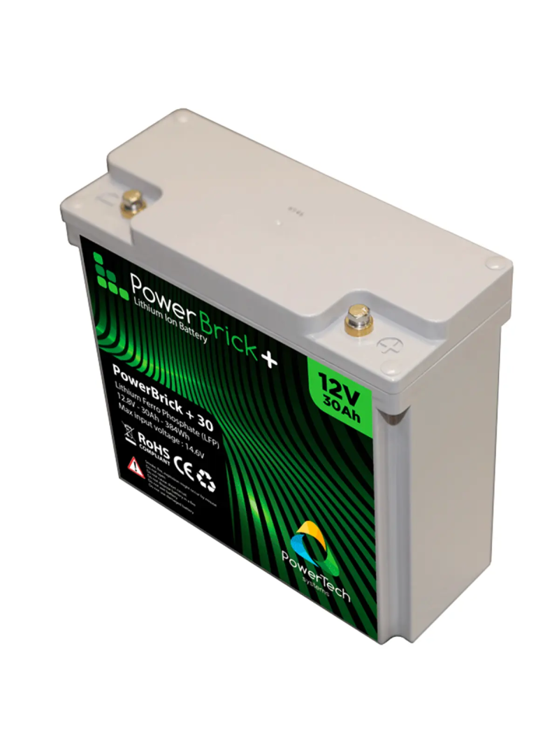 PowerBrick+ PB+12/30 lithium battery – 30 Ah, 12.8 V LiFePO4