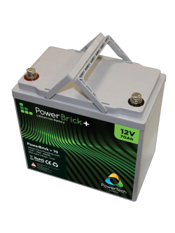 Batería de litio LiFePO4 0,90 kWh - PowerBrick+ PB+12/70 12,8 V 70 Ah – IP65