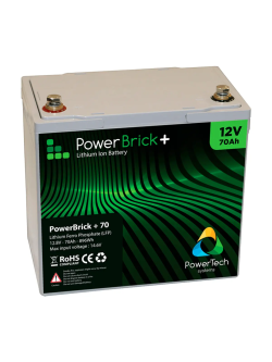 Lithiumbatterij PowerBrick+ 12V 70Ah PB+12/70