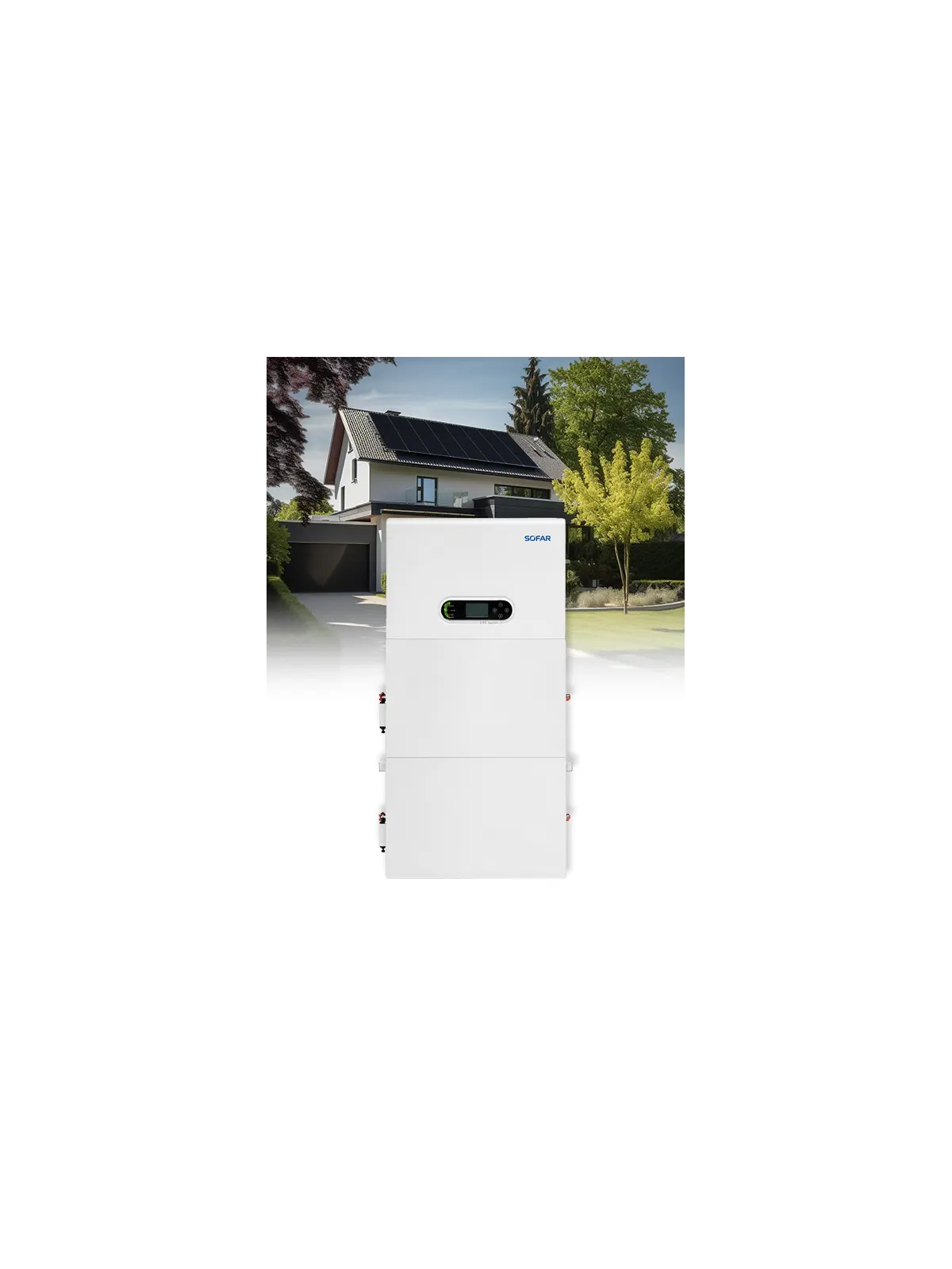 PowerAll-pakket: driefasige omvormer 9,9 kW – accu 10,24 kWh – Sofar