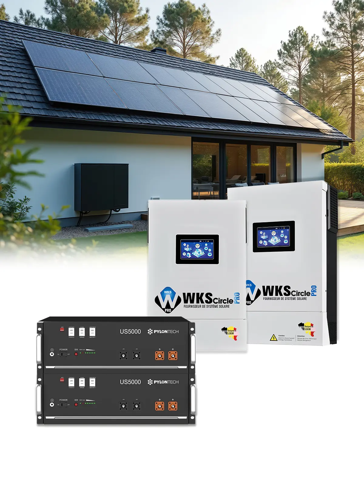Pack Onduleur Mono 13 kW – Batterie 9,60 kWh