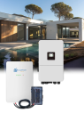 Set met 10 kW driefasige omvormer – 16,0 kWh accu – Deye