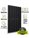 Jolywood JW-HD108N-R2 500W Bifacial Full Black Transparent