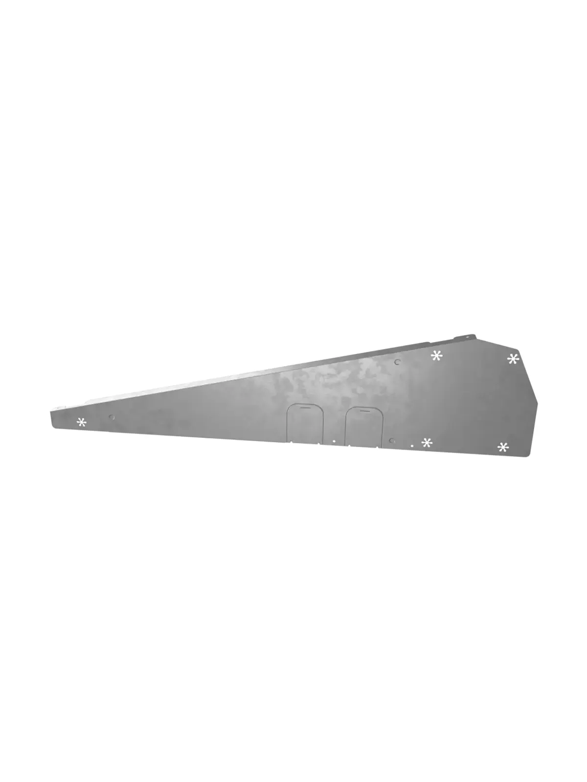 Déflecteur de vent droit FlatFix Fusion pour panneaux 105 à 115 cm