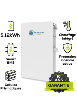 Batería de litio LiFePO4 Leapton EL-A05 5,12 kWh 100 Ah – IP65 y calefacción integrada