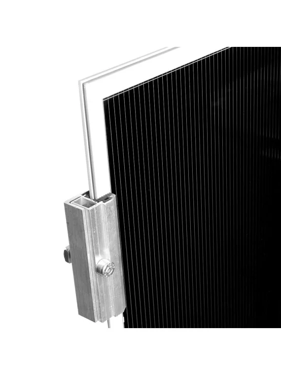 Abrazadera de medio solar panel sin marco