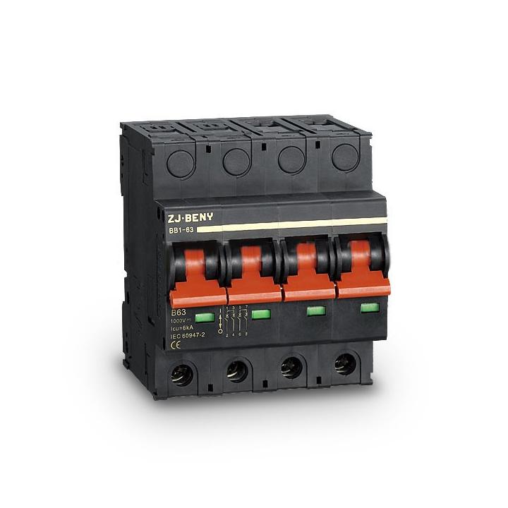 Mini sectionneur DC 4P 1200V 63A 