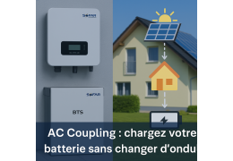 Een Sofar-accu opladen via AC-koppeling met een ESI en een andere omvormer