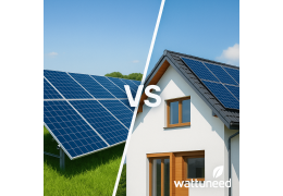 Fotovoltaïsche installaties: grond vs. dak - Hoe maak je de beste keuze?